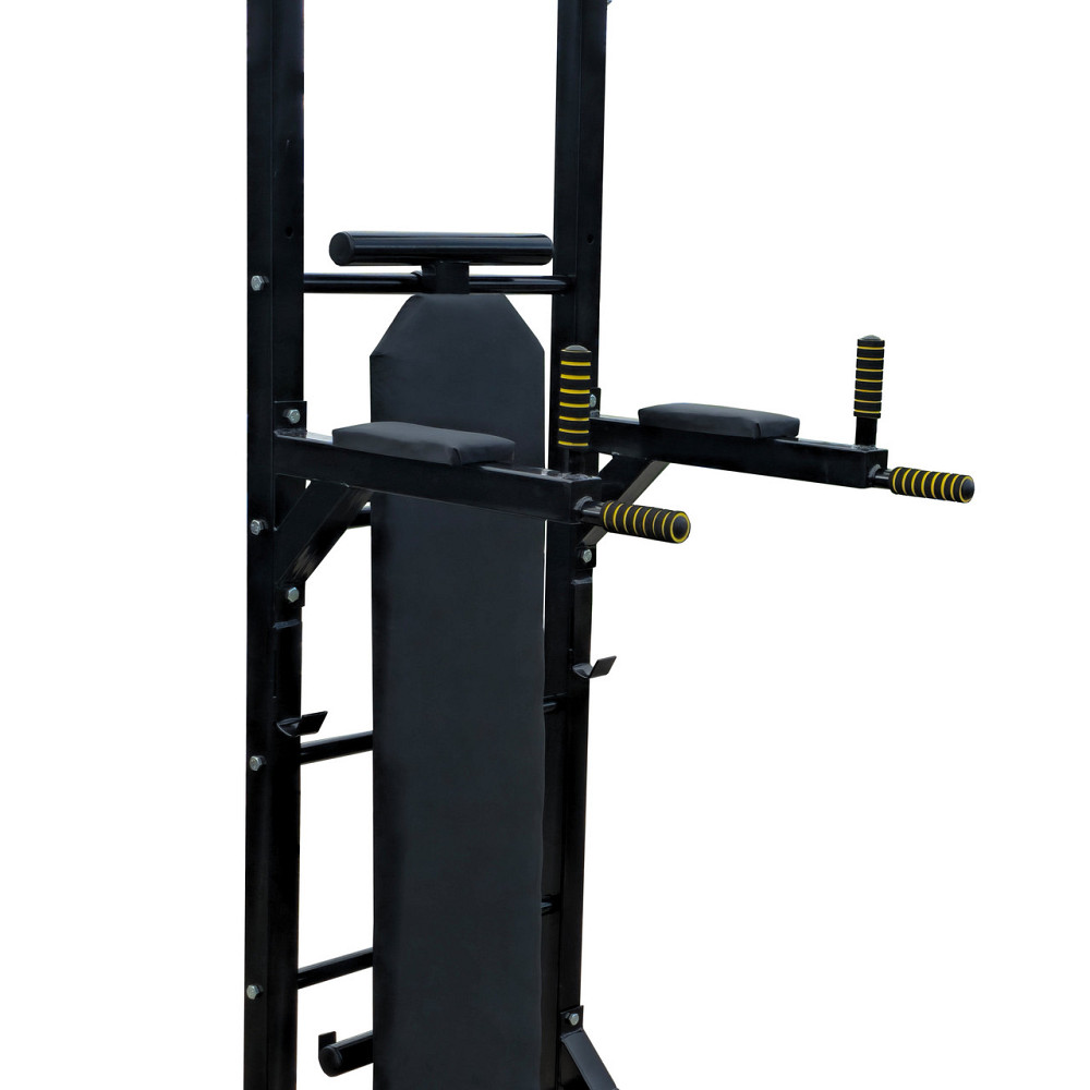 Турник + брусья + скамья + крепление под грушу напольная стойка 50х50 мм KZ-839 разборная Киев - изображение 2