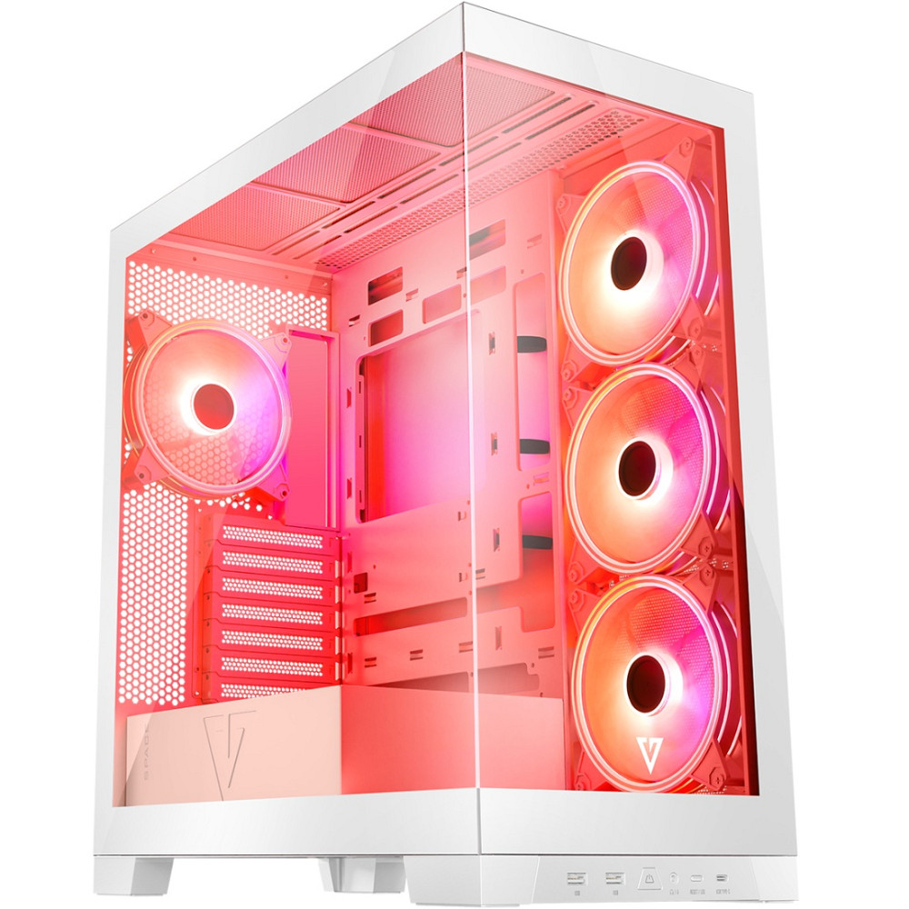 Корпус Modecom VOLCANO SPACE APEX ARGB 4x140mm fans MIDI USB 3.0x2+TYPE-C WHITE без БЖ ATX Вінниця - фото 4