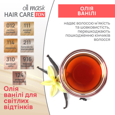 Відтінковий бальзам Acme Color Hair Care Ton Oil Mask 916 - Бежево-попелястий (4823115501806) Вінниця - фото 6
