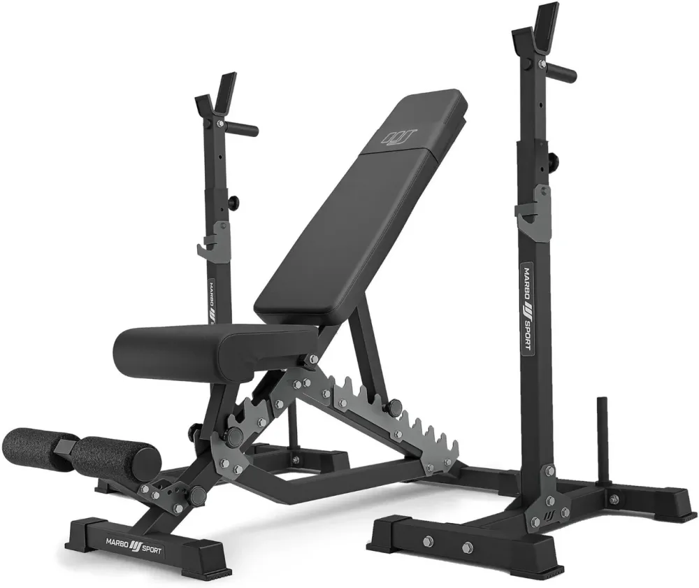 Тренажер Zestaw Do Treningu Siłowego Marbo Спорт Лавка Regulowana I Stojaki Pod Sztangę Київ - фото 1