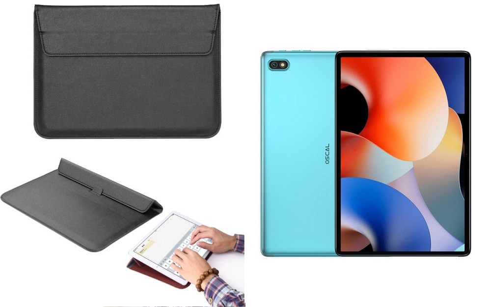 Чехол-конверт VitoCase для Blackview Oscal Pad 10, с функцией подставки для планшета Черный Киев - изображение 1