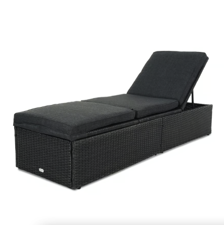 Садовий шезлонг Di Volio Asco чорний Київ