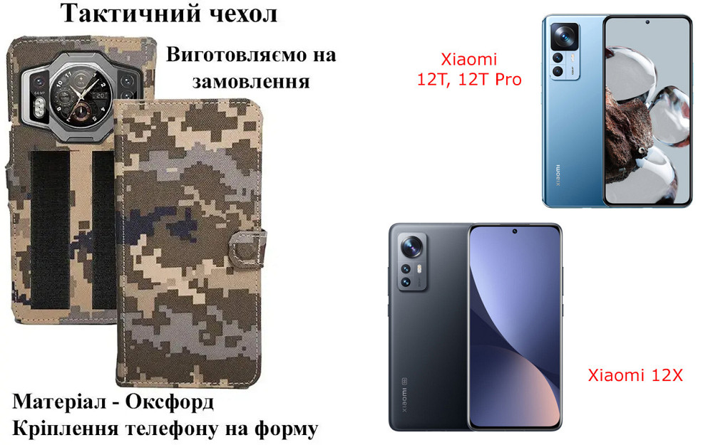 Тактический чехол для Sigma mobile X-treme PQ38, крепится к снаряжению на липучке Киев - изображение 1