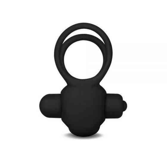 Эрекционное виброкольцо Power Clit Cockring, Black Sex Aura Киев