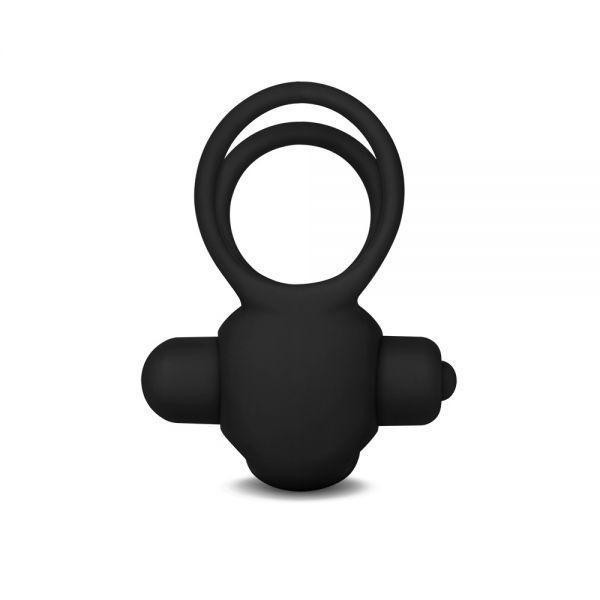 Ерекційне віброкольцо Power Clit Cockring, Black Sex Aura Київ - фото 2