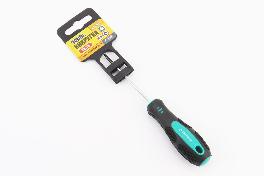 Викрутка магнітна TORX T 8x75мм ручка з TPR покриттям 49-0087 Киев - изображение 1