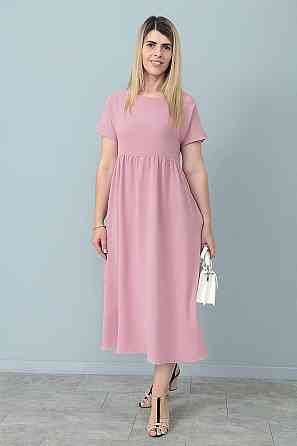 Літня сукня міді вільного крою "Ordinary" оптом | Батал Фрезовий, 50-52 Київ