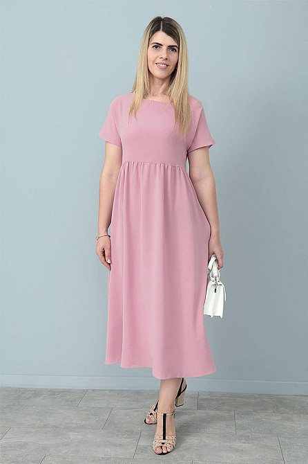 Літня сукня міді вільного крою "Ordinary" оптом | Батал Фрезовий, 50-52 Київ - фото 3