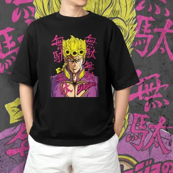 Футболка для подростка мальчика с принтом Джо Джо Джорно Джованна Размер 160 Anime10620 Днепр