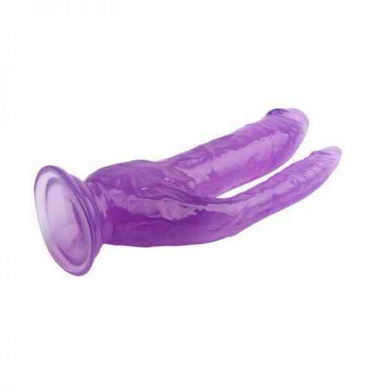 Фалоімітатор подвійний 8.0 Inch Dildo, Purple Sex Aura Київ
