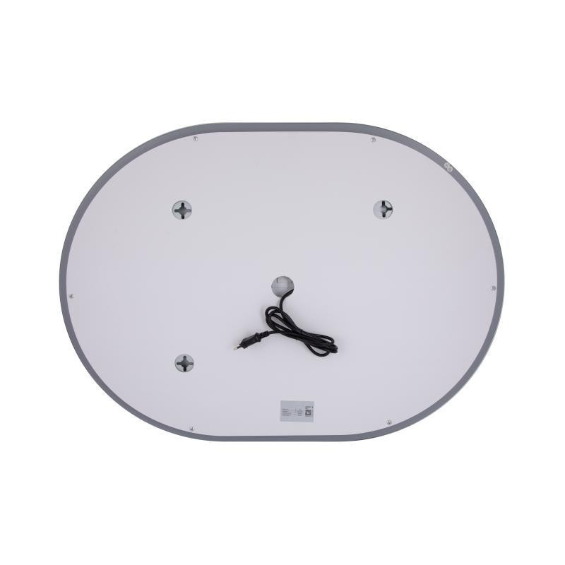 Зеркало настенное овальное сенсорное Qtap Gemini 600х800 с LED-подсветкой Touch, с антизапотеванием с диммером Харьков - изображение 9