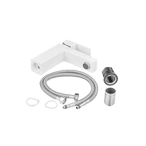 Змішувач для умивальника Plamix Kubus-001 SET White    ( PM0671 ) 25164 Харків