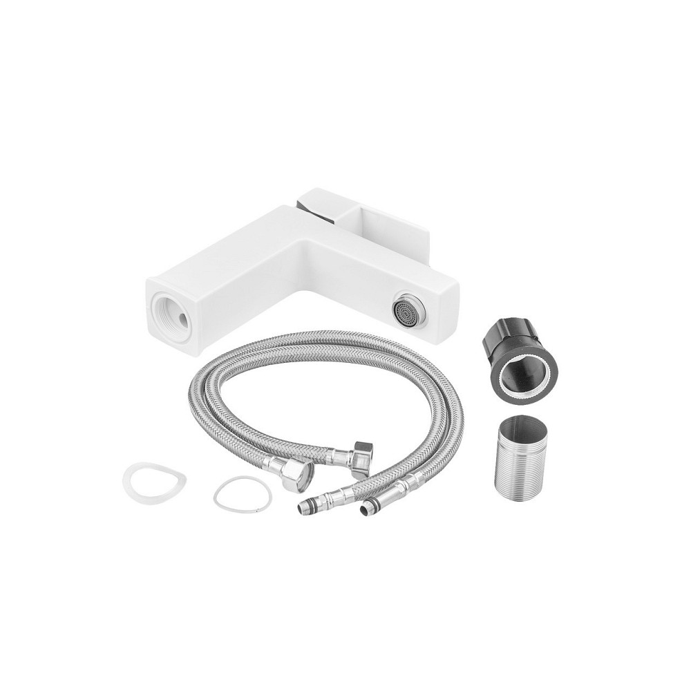 Змішувач для умивальника Plamix Kubus-001 SET White    ( PM0671 ) 25164 Харків - фото 4