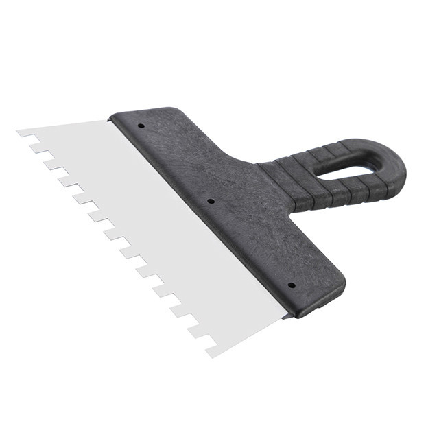 Шпатель із нержавіючої сталі, 200 мм, зуб: 8×8 мм INTERTOOL KT-2208 Київ - фото 2