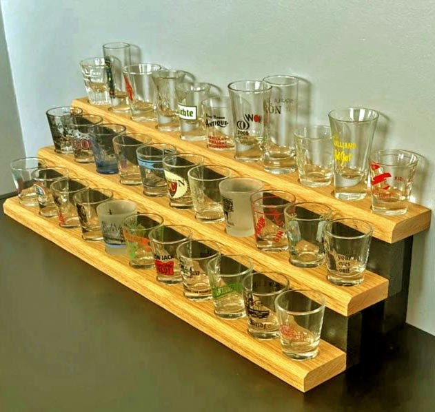 Полиця для чарок "Крофт" венге-каррі Миколаїв - фото 1