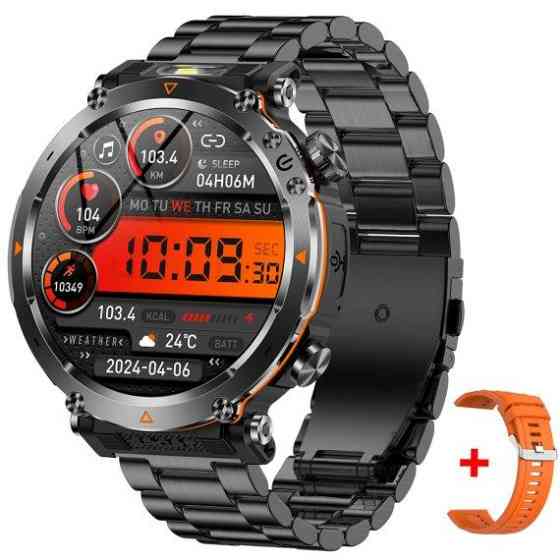 Розумний наручний годинник Smart Avation Pro Steel 2 ремінця (Чорний) Вінниця