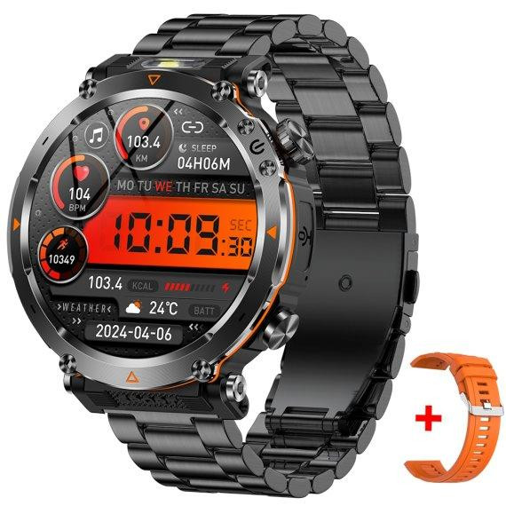 Умные наручные часы Smart Avation Pro Steel 2 ремешка (Черный) Винница - изображение 1