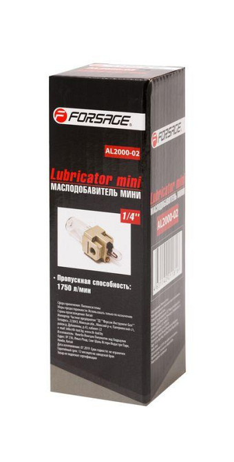 Лубрикатор маслодобовитель мини для пневмосистем Profi 1/4''(пропускная способность 1750л/мин) Forsage Одесса - изображение 3