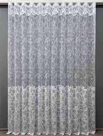 Тюль VR-Textil 1528т Премиум Жаккард Белый 300х270 см (42-0349) Киев