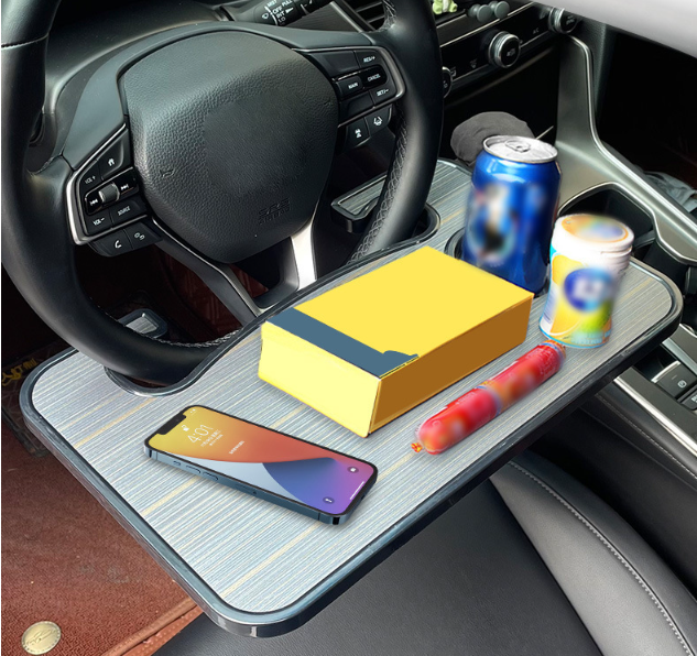Глянцевый Автомобильный столик УЛУЧШЕННЫЙ на руль универсальный для перекуса, ноутбука ПОЛОСАТЫЙ Кременчуг - изображение 4