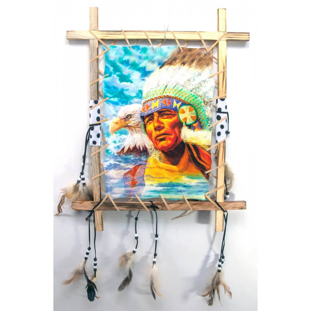 Декоративне панно Індіанець і орел Київ - фото 1