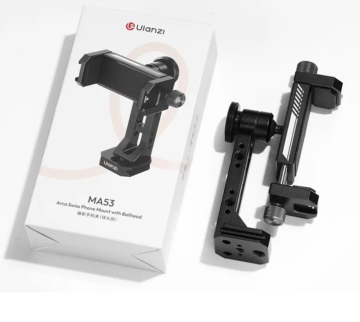 Держатель для телефона поворотный 1/4 Arca Swiss алюминиевый Ulanzi MA53 Киев - изображение 5