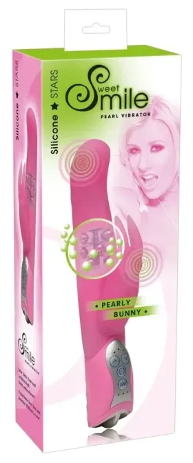 Вібратор з ротацією PEARLY BUNNY рожевий Sex Aura Київ - фото 4