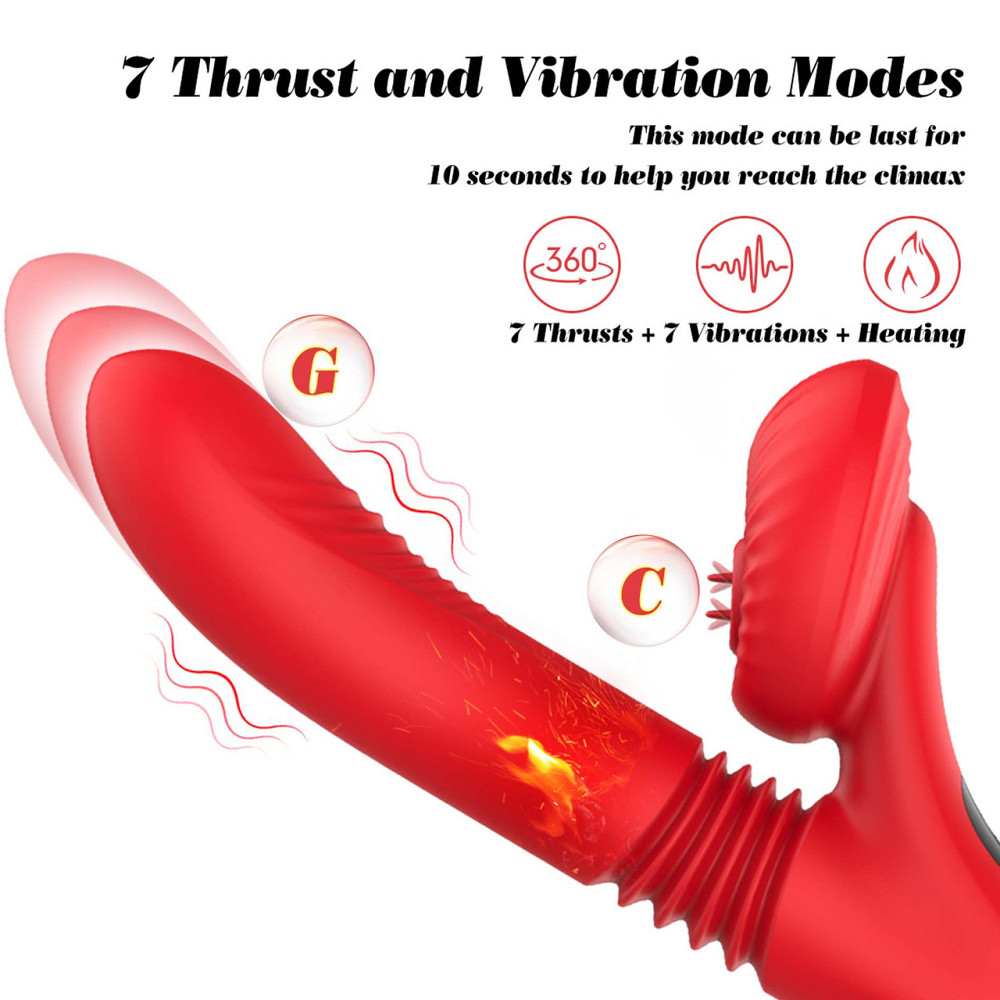 Вибратор для двойной стимуляции Silicone Vibrator 7 Powerful Modes Sex Aura Киев - изображение 5