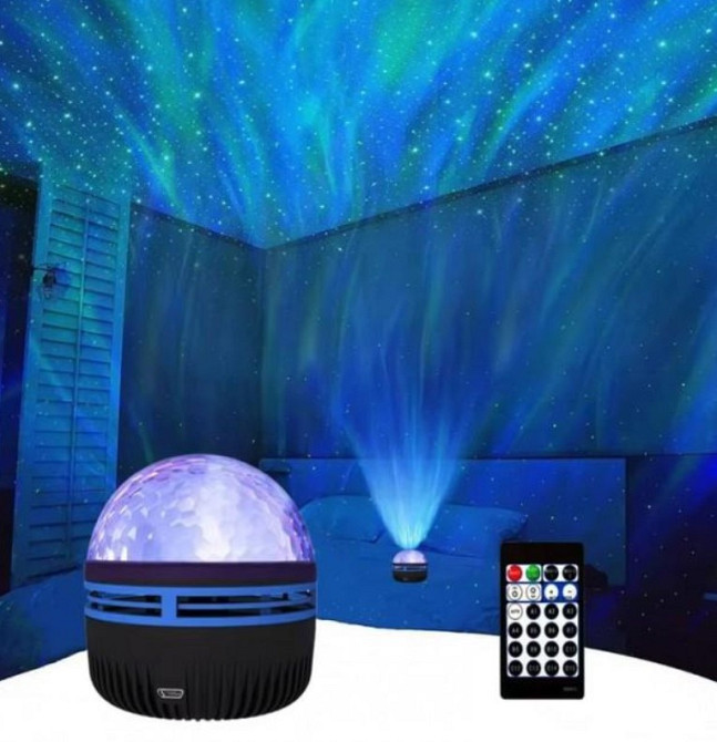 Проектор світлодіодний музичний, нічник Starry Galaxy 9605, з пультом ДК Вінниця - фото 2