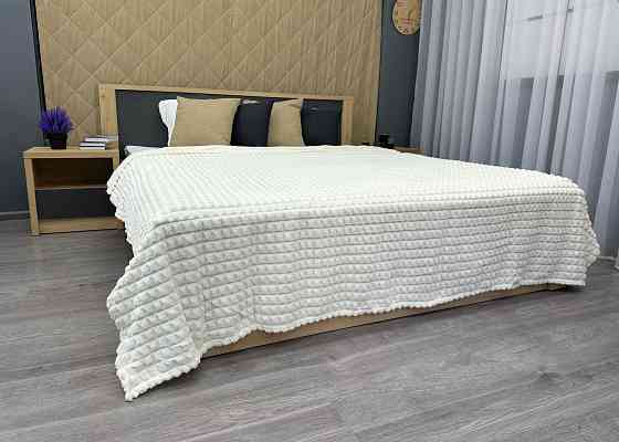 Плед-покривало Кубик 200х220 см (+-10см) Молочний (87-235) Київ