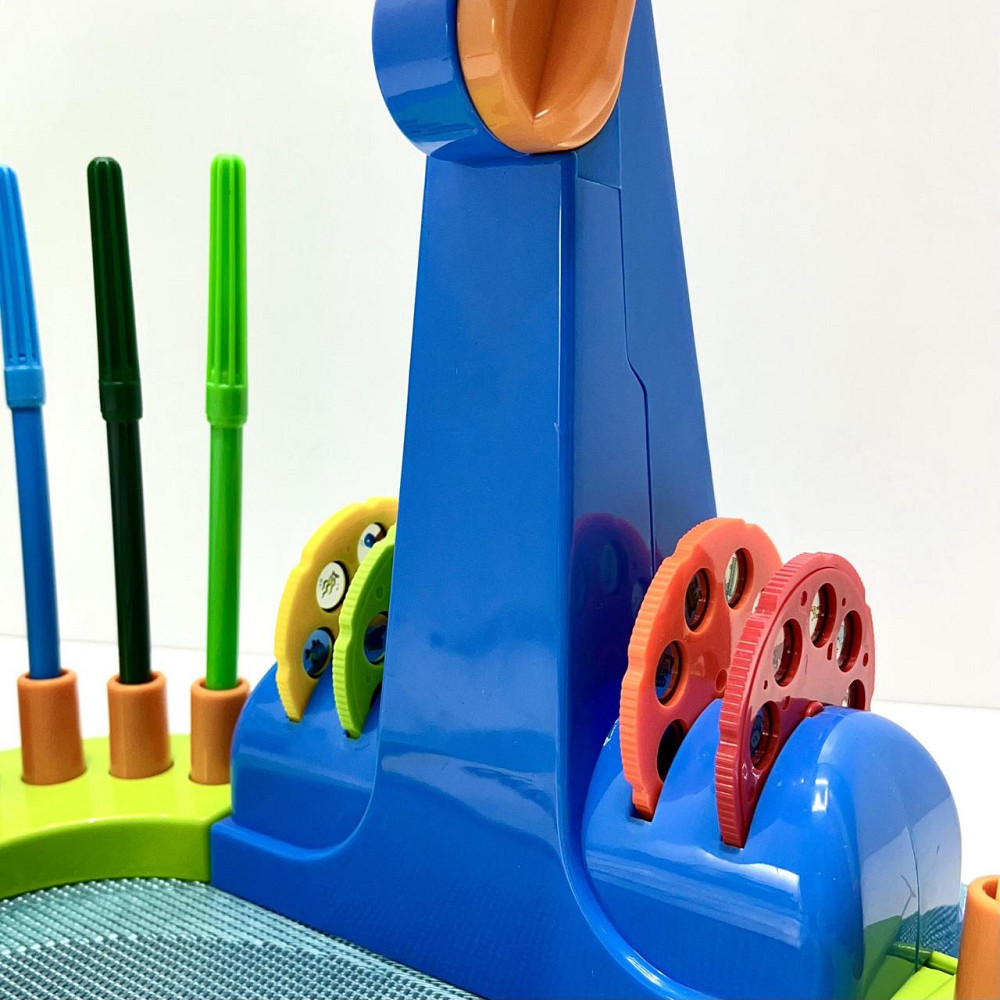 Проектор для малювання 32 слайда фломастери 12 шт Блокнот Синій (AK 0002 AB) Чернигов - изображение 7