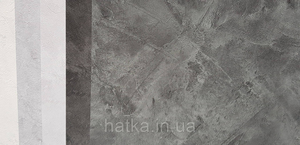 Обои винил на флизелине Caselio Patine 0.53х10 под штукатурку структурные матовые черные серые разные оттенки Киев - изображение 3