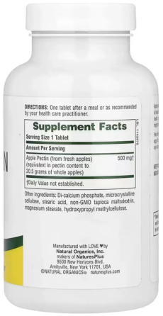 Яблучний пектин для травлення Apple Pectin Nature's Plus 500 мг 180 таб Київ
