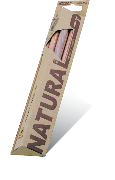 Олівець графітний "Marco" "Natural - Cedarlite" 6050-6СB 6шт "Jumbo" трикутні, шт Київ - фото 1