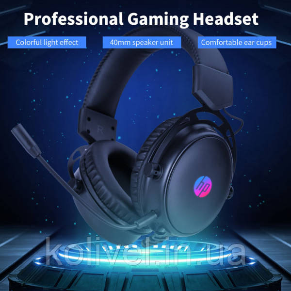 Навушники з мікрофоном HP DHE-8005 Gaming, USB 7.1 Black (DHE-8005U) Киев - изображение 2