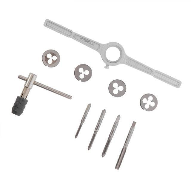 Набір плашок М4-М8 і мітчиків М4-М8 10 од. SD-8025 Харків - фото 1