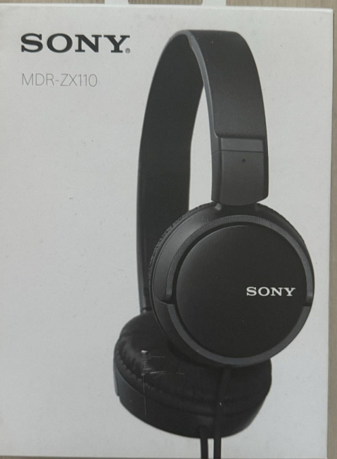 Наушники: SONY MDR - ZX110 Black. Харьков - изображение 1