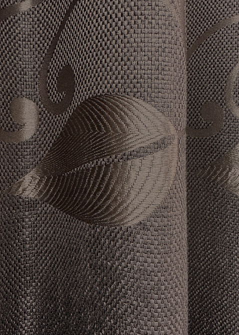 Комплект готових штор VR-Textil Льон Рогожка № 1687ш Венге 150х270 см 2 шт (33-0590) Київ - фото 8