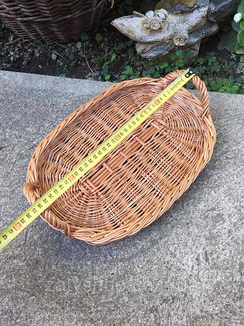 Піднос плетений овальний з лози Київ - фото 3