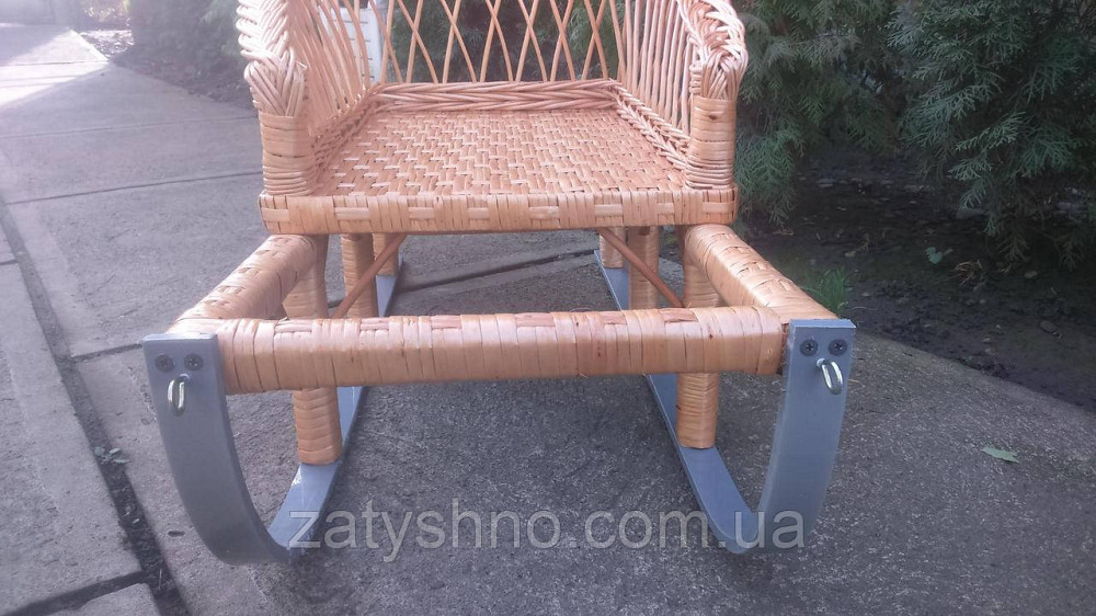 Санки плетеные детские со спинкой Киев - изображение 6