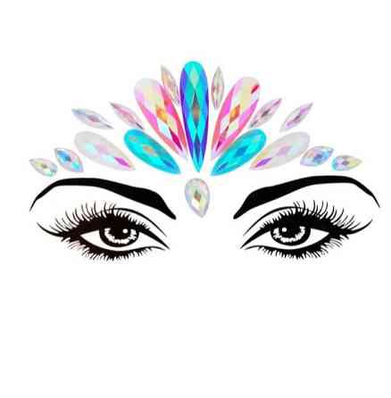 Прикраси для обличчя із страз one size різнобарвний Київ