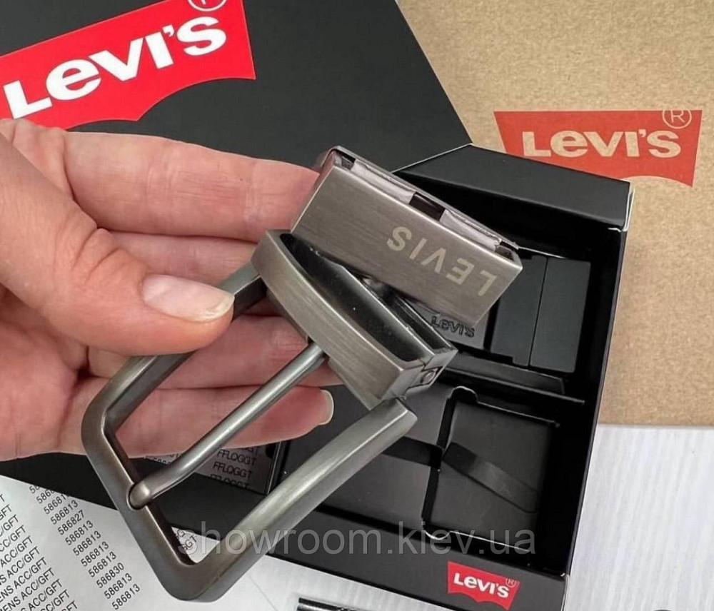 Чоловічий подарунковий набір ремінь та дві пряжки (511) Київ - фото 4