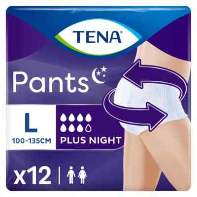 Подгузники для взрослых Tena Pants Plus Night Трусы ночные размер Large 12 шт (7322540839920) Винница