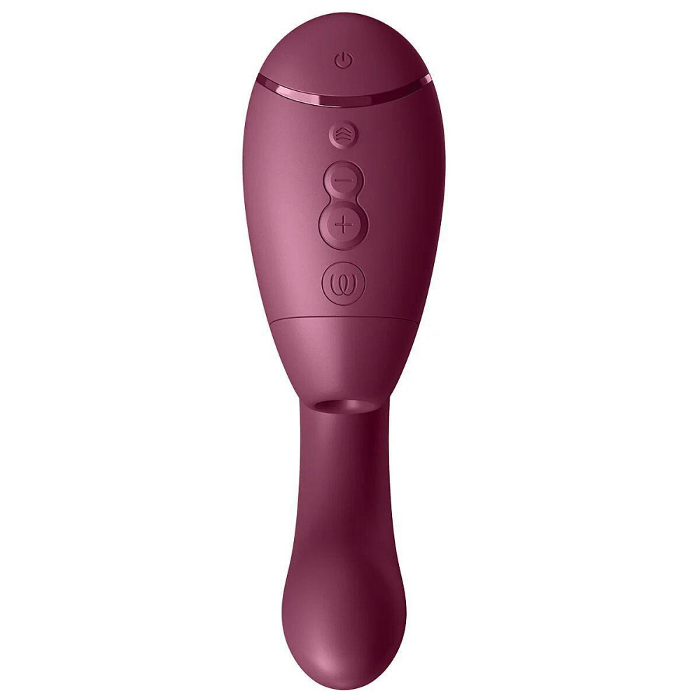 Подвійний вакуумний кліторальний стимулятор з вібрацією Womanizer Next Duo - Dusky Pink Sex Aura Київ - фото 7