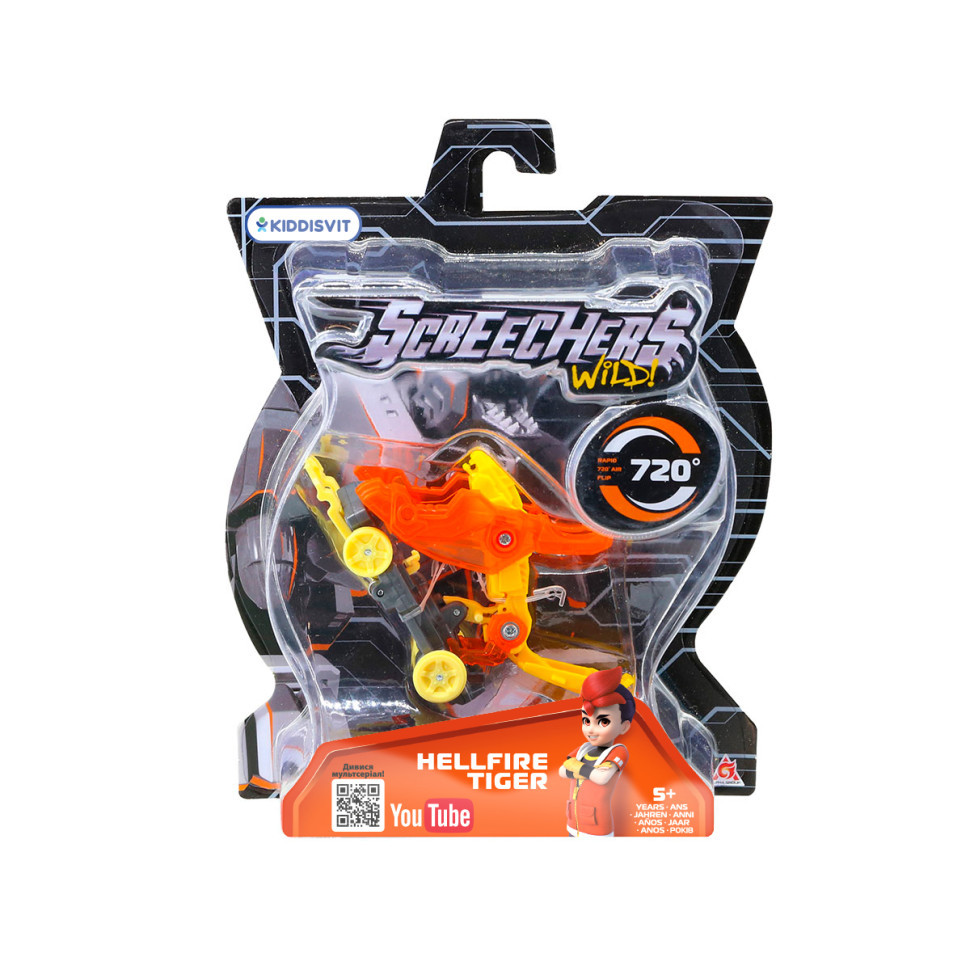 Машинка-трансформер Хелфаєр Тайгер Screechers Wild! EU685002 Вінниця - фото 1