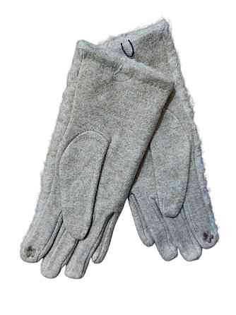 Перчатки сенсорные женские теплые one size кофейный Киев