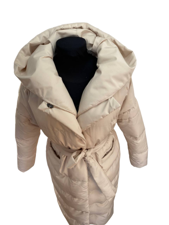 Пальто пуховик жіноче зимове довге Бежевий 44/46 Харків