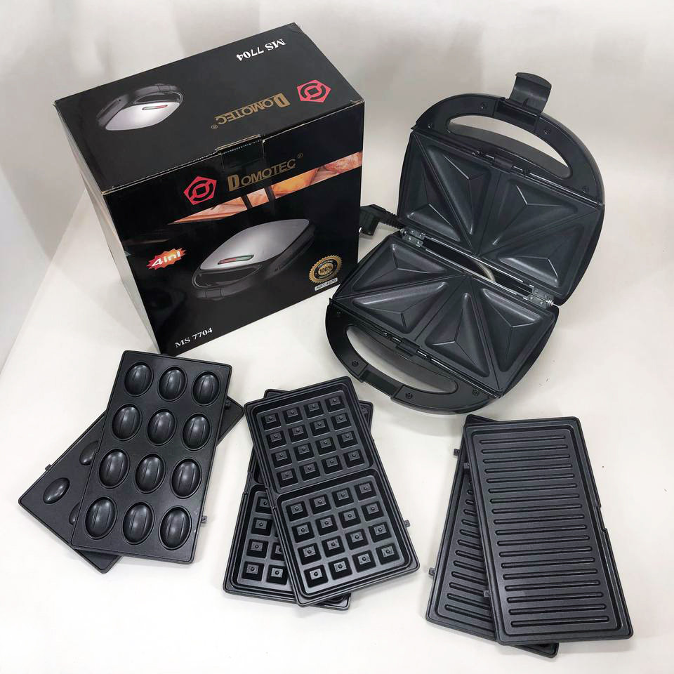 Сендвичница вафельница гриль 4 в 1 Domotec, Многофункциональная вафельница для дома QF-79 Киев - изображение 9