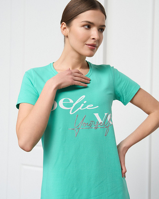 Жіноча туніка з рукавом бавовна — Believe in yourselfм Nicoletta 83669 XL Київ - фото 3