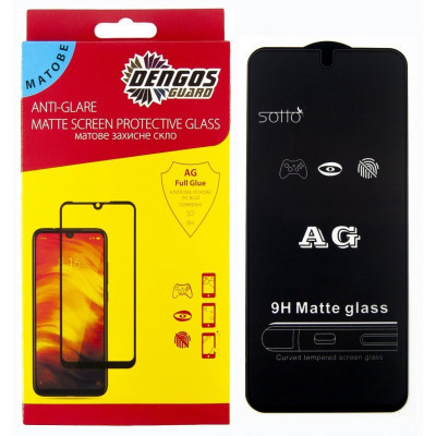 Скло захисне Dengos Full Glue Matte Infinix Hot 12 Play black frame (TGFG-MATT-41) Вінниця - фото 1